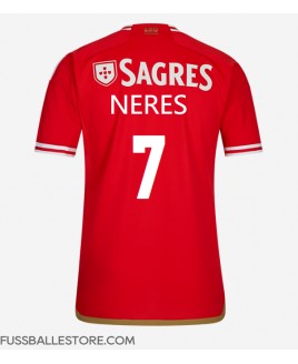 Günstige Benfica David Neres #7 Heimtrikot 2023-24 Kurzarm